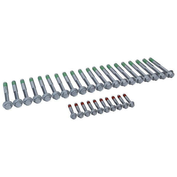 Allstar Performance LS Head Bolt Set for 2004-2019 GM LS-Series III & IV - Zinc Oxide ALL87006 - main
